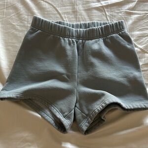 aritzia sweat fleece shorts